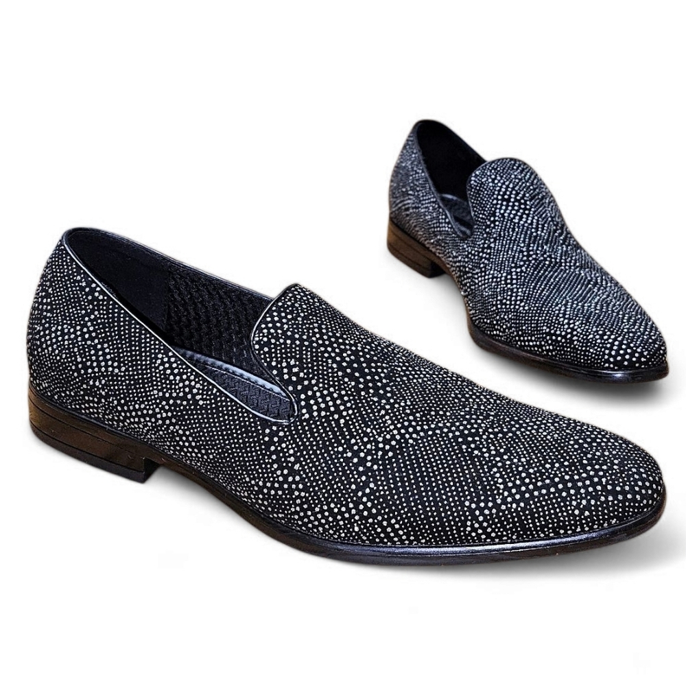Carlo Morandi Men's Sparkly Dress Shoes
